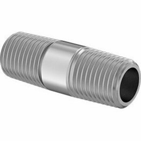 BSC PREFERRED Standard-Wall 316/316L Stainless Steel Threaded Pipe Threaded on Both Ends 1/4 BSPT 1-1/2 Long 5470N121
